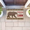 Stupell Industries Cabin Welcome with Rustic Bear Printed Outdoor Door Mat, design by Arrolynn Weiderhold, 18"x30" - 3 of 4