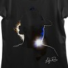 Lily Rose Lens Flare Photo Art Crew Neck Short Sleeve Women's Black T-shirt - 2 of 4