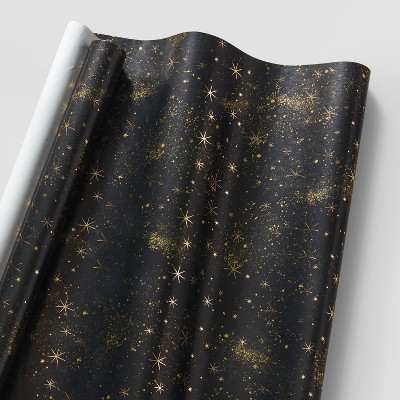 25 sq ft Galaxy Gift Wrap Navy - Wondershop™