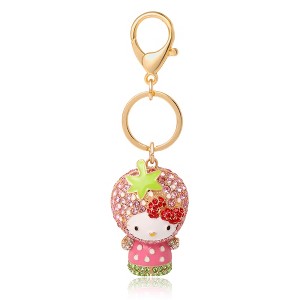 Hello Kitty x Strawberry Shortcake Crystal Pavé Bag Charm Keychain