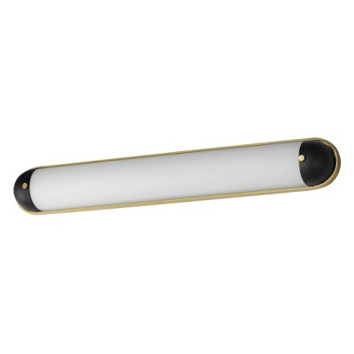 Maxim Lighting Capsule 1 - Light Vanity in  Black/Natural Aged Brass