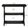 NicBex Console Table with 3 Open Storage Spaces,Entryway Table with Roman Column Effect Support Legs,Modern Couch Table for Living Room - 3 of 4