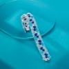 Ross-Simons Blue and White Multi-Stone Cluster Bracelet in Sterling Silver Size 7.25 - 4 of 4