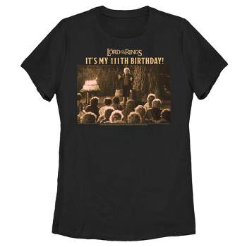 Women's Lord of the Rings Fellowship of the Ring Bilbo Baggins It's My 111th Birthday T-Shirt