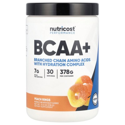 Nutricost Performance, BCAA+, Peach Rings, 13.5 oz (378 g)