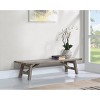 Montana Acacia Wood Accent Plant Table Light Barnwood - Boraam: Mid-Century Modern, Indoor Use, Chestnut Finish - 2 of 4