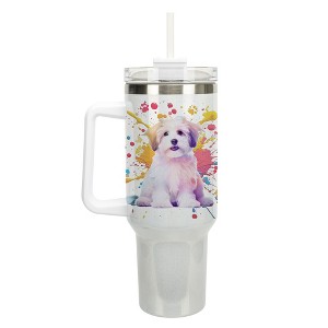 100 North Love Heart Thinking of You Always Wrap-Around 40 Oz. Stainless Steel Water Bottle Coffee Mug, Spill & Leak Resistant, Travel Tumbler with - 1 of 4