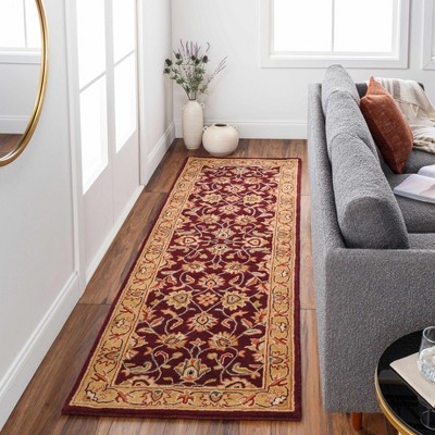 Hauteloom Cherryfield Burgundy 1024 Wool Area Rug