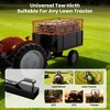 Heavy Duty Utility Trailer 750 LBS Capacity ATV UTV Garden Dump Cart with 17 Cu Ft Bed Removable Sides All-Terrain for Lawn Mower Tractor Farm - 4 of 4