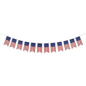 Northlight Americana USA Flag Swallowtail Hanging Wall Banner - 9.75' - 1 of 4