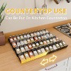 Simple Trending Spice Drawer Organizer,8 Piece Metal Mesh Expandable,Hold up 48 Spice Jars Kitchen Countertop Rack - 2 of 3