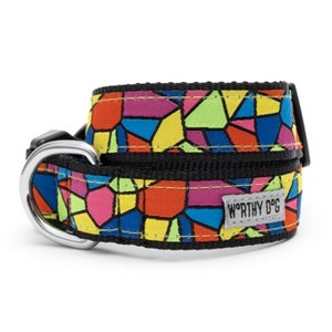 The Worthy Dog Stained Glass Adjustable Dog Collar - 1 of 3