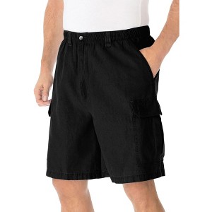 KingSize Men's Big & Tall Knockarounds 8" Full-Elastic Cargo Shorts - 1 of 4