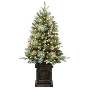 3ft Christmas Tree with 78 Led Lights 1pack or 2 pack - 1 of 4