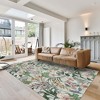 Crystal Print Thea Bold Modern Floral Indoor Livingroom Dining Bedroom Flat Pile Easy Care Area Rug - 4 of 4