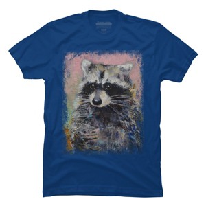 Men's Design By Humans RACCOON By creese T-Shirt - 1 of 2