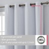 HLC.ME Siena 100% Full Blackout Thermal Insulated Double Layer Window Curtain Drapes Grommet Panels for Bedroom, Set of 2 - 3 of 4