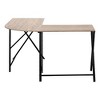 Monarch Specialties Computer Desk Home Office Corner 55InchL L Shape Work Laptop Metal Laminate Brown Black Contemporary Modern - image 4 of 4