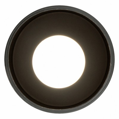 Pilson Matte Black Metal Mini LED Pendant, 10.5" Height
