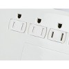 Monoprice Power & Surge - 12 Outlet Surge Protector Power Strip With 2 Built In 2.1A USB Charger Ports - 6 Feet - White | Cord UL Rated, 3,420 Joules - image 4 of 4