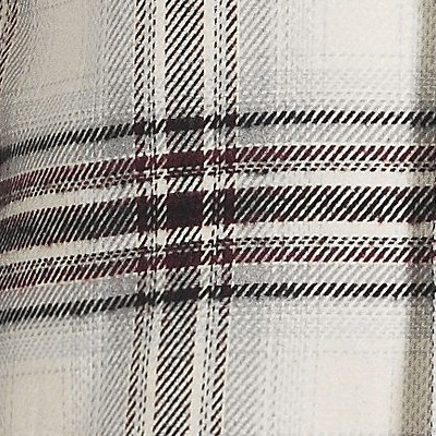 royal burgundy/ivory plaid