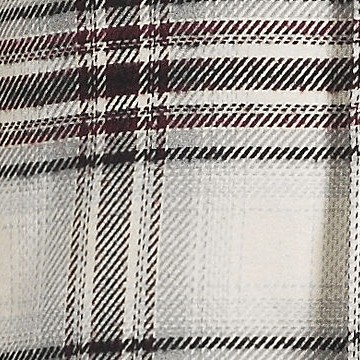 royal burgundy/ivory plaid