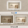LED Mirror for Bathroom with Anti-Fog, 3 Colors Dimmable, Memory Function, Tempered Glass, ETL Listed, Wall-Mounted - 3 of 4