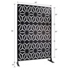 DSVIMOY Outdoor & Indoor Privacy Screen, Freestanding Decorative Privacy Screen for Deck Balcony Patio, Black, 48"*76"*16" - 3 of 4