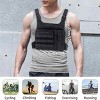 Chest Pack Running Vest with Hydration Bottle Holder, Reflective Lightweight Sports Chest Bag for Men Women Jogging Cycling Hiking - 3 of 4