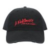 A Nightmare On Elm Street Logo Men's Black Distressed Dad Hat - 2 of 4