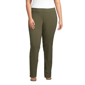 Lands' End Women's Starfish Mid Rise Slim Leg Pants - 1 of 4