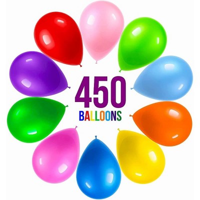 Prextex 12'' Party Balloons Assorted Colors - 450 Pieces : Target