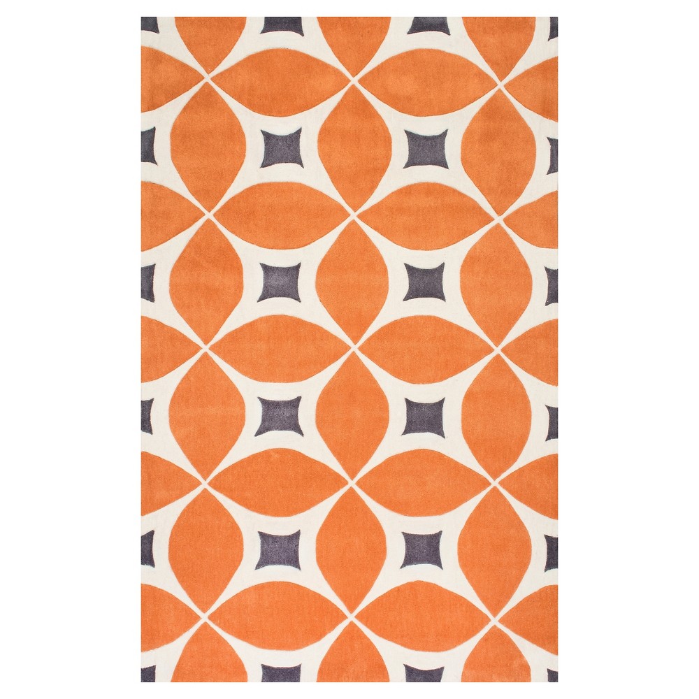 2'x3' Hand Tufted Gabriela Area Rug Deep Orange - nuLOOM