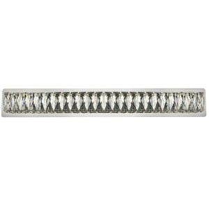Elegant Lighting Monroe Integrated LED chip light Chrome Wall Sconce Clear Royal Cut Crystal - 1 of 4