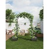 Garden Arch Trellis, Heavy Duty Metal Garden Arch with Planter Boxes, Wedding and Event Decoration, Outdoor Archway with Wheels for Garden, Yard - 2 of 4