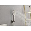 PAGED Ceiling Mounted Shower Head Luxury Shower Faucet Set with Handheld and 10" Shower head for Bathroom, Locker Room - 4 of 4