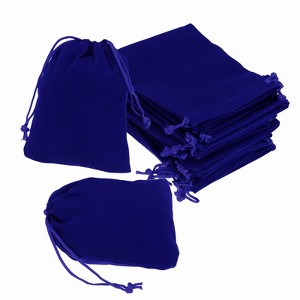 Unique Bargains Velvet Wedding Favor Party Small Jewelry Drawstrings Pouches Gift Bags - 1 of 4