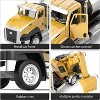 TEMI 3 Pack of Diecast Engineering Construction Vehicles, Dump Truck, Digger, Mixer Truck, 1/50 Scale Metal Collectible Model Cars - 3 of 3