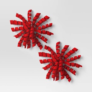 2ct Christmas Premium Curl Swirl Red - Wondershop™ - 1 of 3