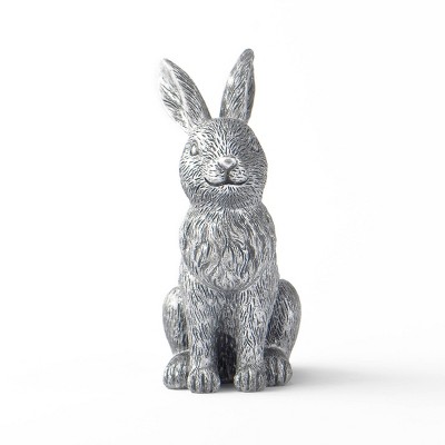 Easter Silver Resin Bunny Sitting - Bullseye's Playground™