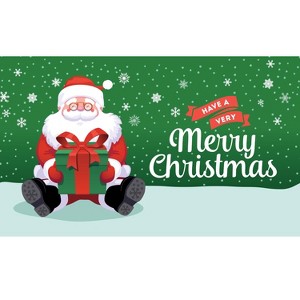 Garage Celebrations Have a Very Merry Christmas 7 ft. x 16 ft. Garage Door Cover - 1 of 3