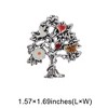 Unique Bargains Christmas Brooches HC0158 Alloy Dripping Wax Silver Tone 1.57"x1.69" 1 Pc - 3 of 4