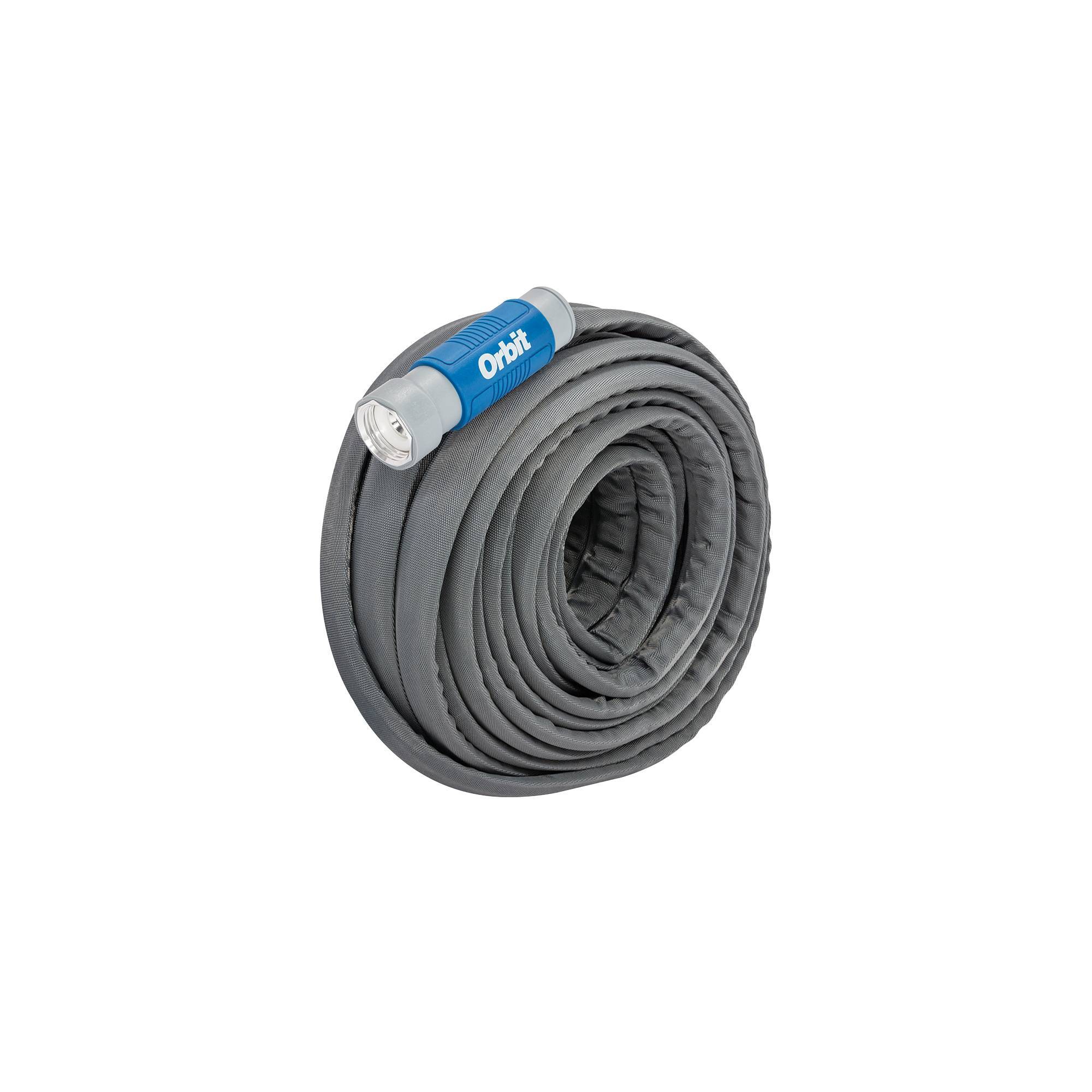 Orbit 100' Heavy Duty Fabric Hose White/Gray/Blue