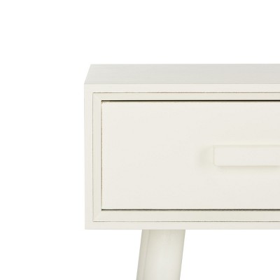 Elegant Transitional White Mirrored 3-Drawer Console Table