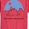 Men's - Peanuts - Life Is Better Under The Stars Short Sleeve Graphic T-Shirt - 2 of 4