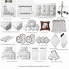 Bacati - Boys Football Muslin Brown Gray 3 pc Crib Bedding Set - 3 of 4