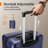 SUGIFT 3-Piece Luggage Set in Dark Blue with TSA Lock - 4 of 4