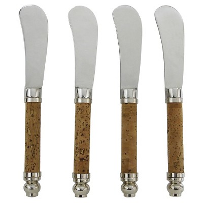 Epicureanist Cheese Spreaders with Cork Handles (Set of 4)