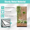 TOAOTBNBO Metal Raised Garden Bed with Trellis and Wheels, Metal Planter Box with Trellis, Garden Box for Climbing Plants, Flower - 4 of 4