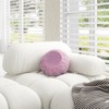 Jennifer Taylor Home Pouffe 13" Round Pleated Accent Throw Pillow - 4 of 4